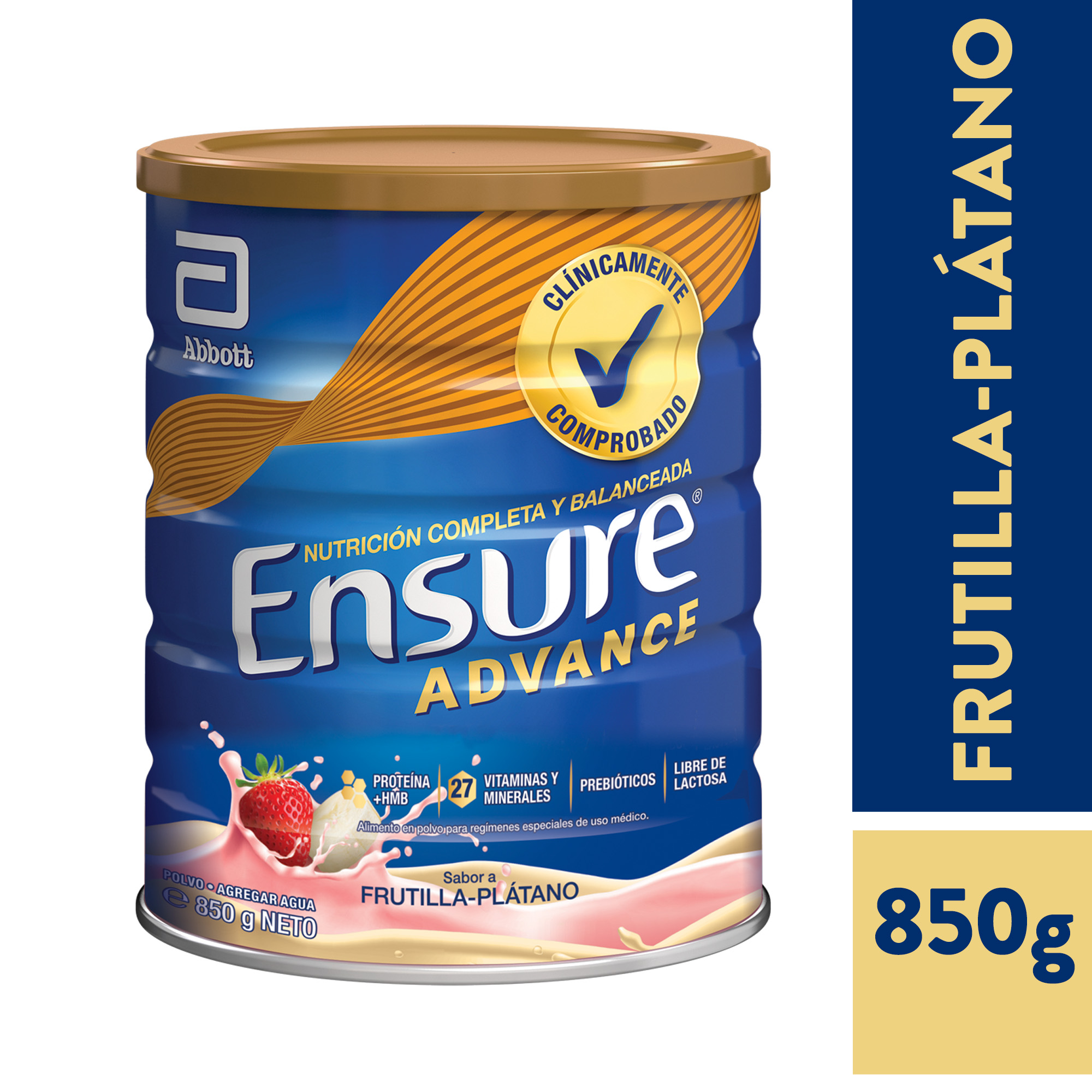 Ensure Advance Frutilla/Platano 850g